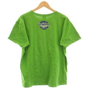 BUZZ RICKSON’S PEANUTS スヌーピー Tシャツ カットソー 半袖 クルーネック ロゴ イラスト プリント XL 緑