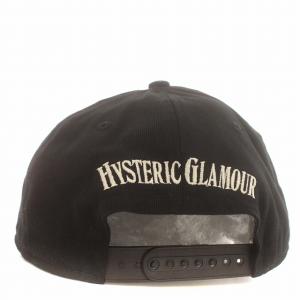 HYSTERIC GLAMOUR キャップ ヒスガール 刺繍 ベースボールキャップ 帽子 F 黒 ブラック