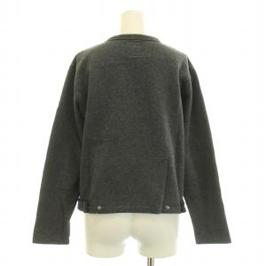 agnes b. カーディガン 長袖 クルーネック 裏起毛 1 S グレー