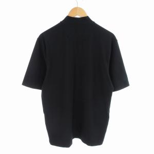 NIKE GOLF NIKEGOLF Tシャツ カットソー ボトルネック ロゴ刺繍 半袖 L 黒 ブラック