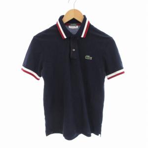 ポロシャツ ポロネック ロゴ刺繍 半袖 3 M 紺 ネイビー /RK