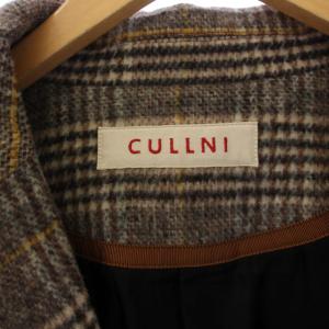 CULLNI 19AW グレンチェック チェスターコート 2 ブラウン