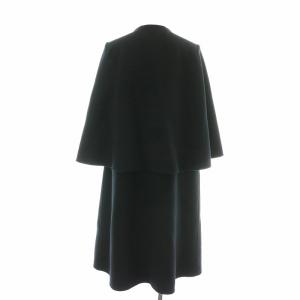 BORDERS at BALCONY 20AW ノーカラーコート 38 ブラック