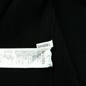 SNIDEL 22SS コルセットニットスカート タイト ロング マキシ 切替 F 黒 ブラック SWNS221153