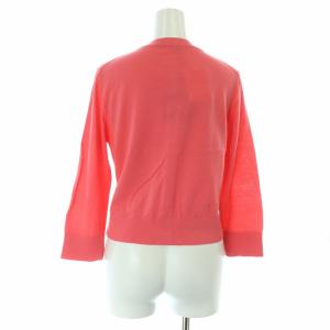 kate spade new york jewel button crop cardigan ニットカーディガン ビジューボタン 長袖 クルーネック S ピンク