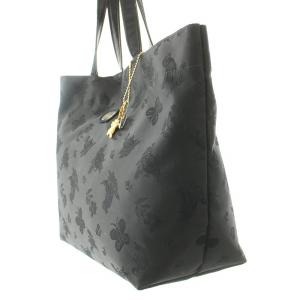 FEILER ハイジジャカード トートバッグ ハンドバッグ ロゴ くま クマ キーホルダー 総柄 黒 ブラック JHE-181656