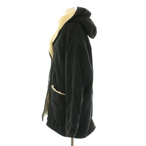 DIESEL ジャケット アウアー フード ボア ダブル S 黒 ブラック /BB