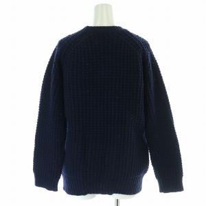 Deuxieme Classe バスケット編みニット セーター 長袖 クルーネック 紺 ネイビー 13080500429030