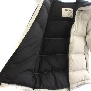 NANGA URBAN RESEARCH DOORS 別注 AURORA ダウンジャケット ジップアップ フード 38 M 白 ホワイト