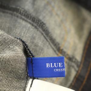 BLUE LABEL CRESTBRIDGE デニムジャケット ノーカラー Gジャン ブルゾン 38 M インディゴ