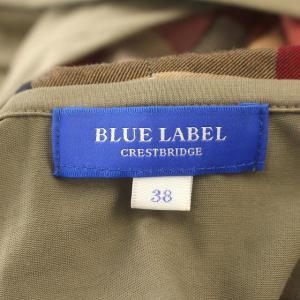BLUE LABEL CRESTBRIDGE パーカー ジップアップ ドルマンスリーブ 38 M カーキ