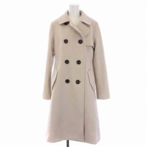 ステンカラーコート ロング ウール 38 M ベージュ 55B02-857-40 /BM