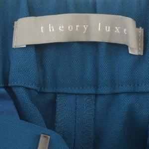 theory luxe 23SS ARIOSA CAROL リネン混 パンツ クロップド スラックス 38 M 青 ブルー /G