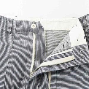 Engineered Garments ショートパンツ ハーフ ストライプ XS 青 ブルー 白 ホワイト