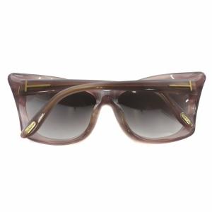 TOM FORD サングラス 眼鏡 プラスチックフレーム バタフライ 5916 135 紫 パープル 黒 ブラック