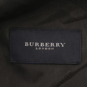 BURBERRY スーツ セットアップ ストライプ シングル ジャケット パンツ チャコールグレー