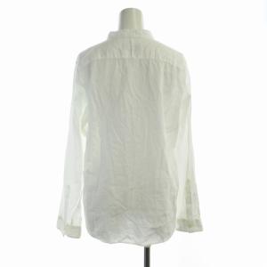 MARGARET HOWELL カジュアルシャツ バンドカラー 長袖 3 L 白 ホワイト