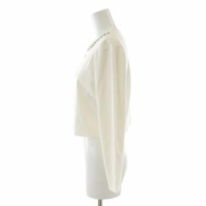 TOCCA タグ付き DROP カーディガン ショート パール ビジュ?装飾 長袖 M アイボリー