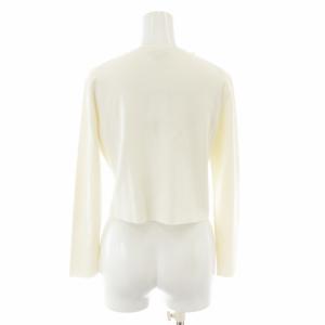 TOCCA タグ付き DROP カーディガン ショート パール ビジュ?装飾 長袖 M アイボリー