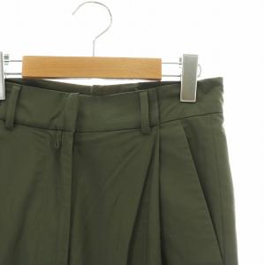 DRIES VAN NOTEN ワイドパンツ 34 ダークグリーン