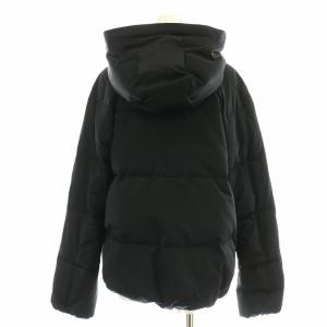 Theory ダウンジャケット ジップアップ フード S 黒 ブラック