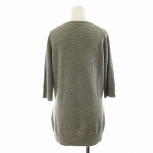 MARGARET HOWELL ジョン スメドレー JOHN SMEDLEY ニット セーター クルーネック 半袖 2 M グレー