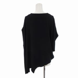 ENFOLD シャツ ブラウス アシメ Vネック ドルマンスリーブ プルオーバー 38 M 紺 ネイビー