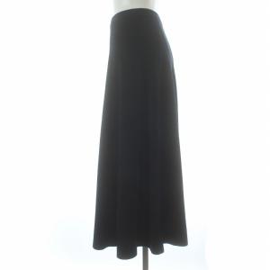 ENFOLD ニットスカート ロング フレア ウール 36 S 黒 ブラック