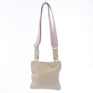 BALLY ショルダーバッグ レザー ロゴ 白 ホワイト ピンク