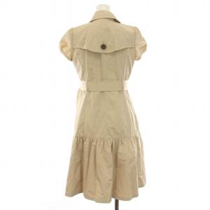 BURBERRY BLUE LABEL シャツワンピース ひざ丈 半袖 36 S べージュ FM515-130-40