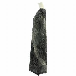ISSEY MIYAKE ワンピース プリーツ 2 ブラック グレー