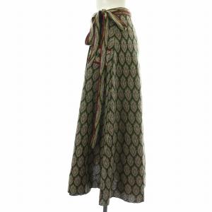 ETRO 23AW ラップスカート 40 グリーン