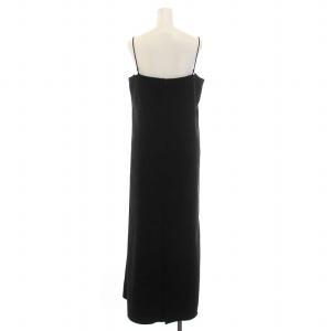 Plage R'IAM 23SS スウェード キャミワンピース ロング マキシ丈 フェイクスエード キャミソール 36 S 黒 ブラック