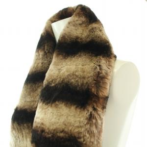 LOEWE ティペット マフラー ラビットファー 茶 ブラウン