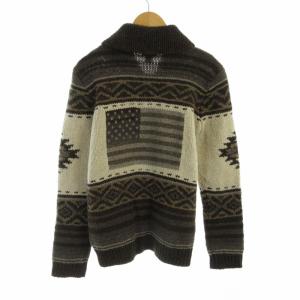 POLO RALPH LAUREN カーディガン ニット カウチン ノルディック 長袖 XL 茶 ブラウン ベージュ