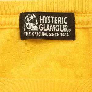 HYSTERIC GLAMOUR Tシャツ 半袖 プリント ロゴ カットソー F 黄色 イエロー