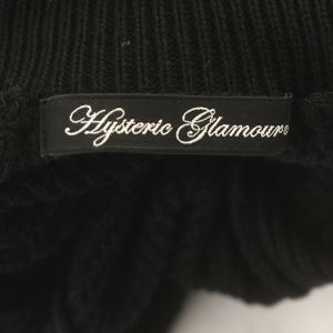 HYSTERIC GLAMOUR ニット タートルネック ワッフル セーター 長袖 F 黒 ブラック