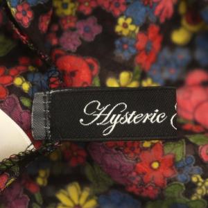 HYSTERIC GLAMOUR ノースリーブ シャツ ブラウス 花柄 ファックベアー S ピンク マルチカラー