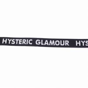 HYSTERIC GLAMOUR ガチャベルト ロゴ 黒 ブラック 白 ホワイト