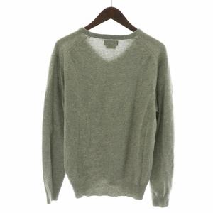 POLO RALPH LAUREN Vネックウールセーター ニット プルオーバー ポニー  長袖 ロゴ刺繍 SP S グレー 710667377001