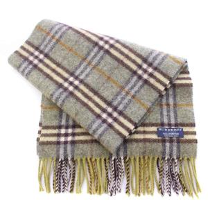 BURBERRY マフラー フリンジ ノバチェック グリーン