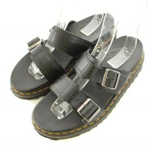 MYLES サンダル 厚底 ベルト レザー US8 25cm 黒 ブラック /BB