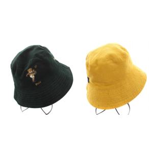 POLO RALPH LAUREN ポロベア バケットハット 帽子 リバーシブル コーデュロイ 緑 グリーン 黄色 イエロー