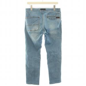 GRAMiCCi クライミングパンツ デニムパンツ ジーンズ ストレッチ ジップフライ ベルト ロゴ 刺繍 S 青 ブルー