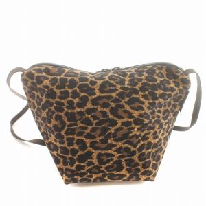 Hervé Chapelier パンサーブラン ショルダーバッグ ポーチ 2885F ヒョウ柄 レオパード ナイロン 茶 ブラウン