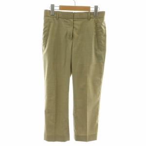 スラックスパンツ クロップド ジップフライ ウール 00 XXS ベージュ /NW35