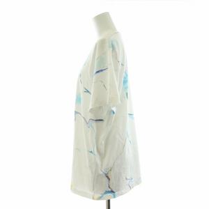 STELLA McCARTNEY Tシャツ カットソー 半袖 総柄 ロゴプリント 36 XS 白 ホワイト