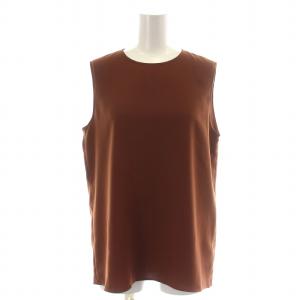 EVERYDAY I LIKE 21SS セットアップ 上下 ブラウス ノースリーブ スラックスパンツ イージー F 茶 ブラウン