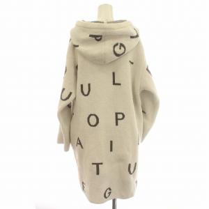 gelato pique 21SS パウダーロゴジャガードドレス ワンピース パーカー フード F 白 ホワイト