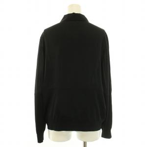 Theory SILK COMBO SH CARD シルクコンボシャツカーディガン ニット シャツ 長袖 レギュラーカラー 切替 S 黒